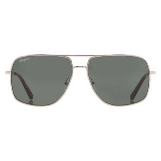 Ferragamo Dark Green Navigator Mens Sunglasses SF278S 717 60