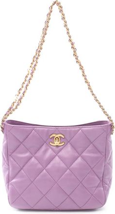 Chanel 2021-2025 Pick Me Up kleine gewatteerde tas - Paars