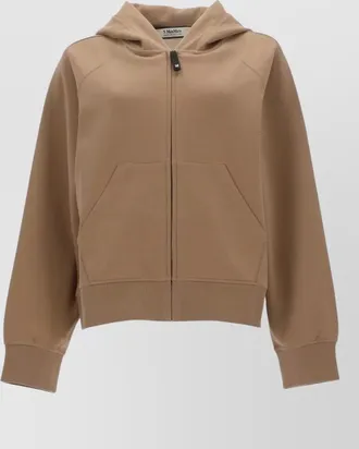Max Mara zip hooded sweatshirt