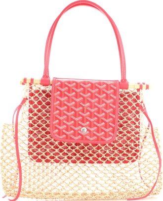 Goyard Aligre Bag Raffia Net with Coated Canvas