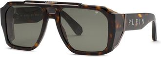 Philipp Plein SPP184M 0722 Mens Sunglasses Tortoiseshell Size 57