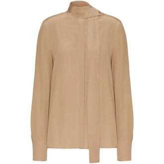 Valentino Garavani Scarf-Detail Silk Blouse