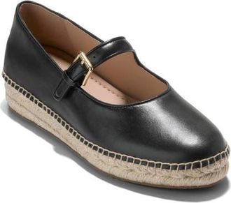 Cole Haan CloudFeel Asbury Mary Jane Flat in Black Leather at Nordstrom, Size 7.5