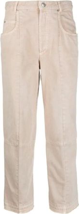 Isabel Marant Jeans, Dames, Beige, M, Katoen, Isabel Marant Jeans Beige