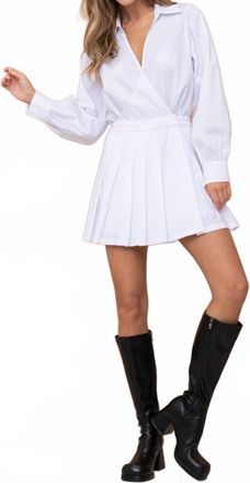 Kiwi Saint-Tropez Poplin Shirt Dress In White