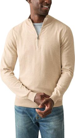 Faherty Movement Quarter Zip Sweater
