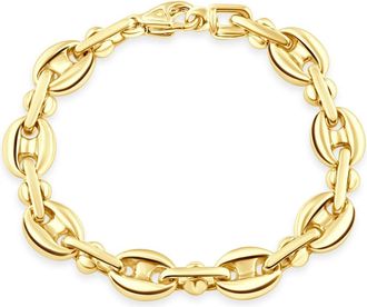 Pompeii3 Mens Designed Mariner 14k Gold (70g) or Platinum (131g) 10mm Link Bracelet 8.5