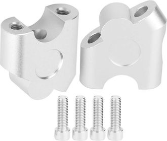 OEM Adaptador De Montaje Universal Para Eje Trasero De Elevador De Manillar De Motocicleta Cnc De 22 Mm Para Abrazadera De Elevador De Manillar (plateado)