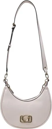 Guess Womens Half Moon Crossbody Bag - Ivory - One Size