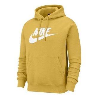 Nike Mens Nike Club Fleece Printing Yellow BV2974-761