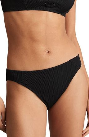 Reiss Dee Hipster Bikini Bottoms in Black at Nordstrom, Size 8 Us