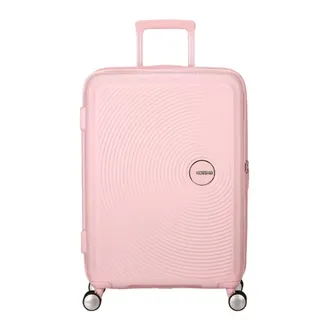 American Tourister Cabin Bags, unisex, Pink, Size: ONE SIZE Pink Hard Shell Suitcase with 4 Wheels