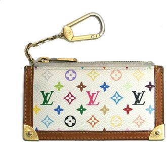 Louis Vuitton Monogram Multicolore Blanc White Monogram Multicolore Coin Purse/Coin Case (Pre-Owned)