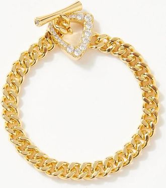 Native Gem Womens Infinity Chainlink Bracelet In Gold