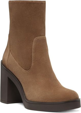 Stuart Weitzman Bethenny 80 Suede Zip Bootie