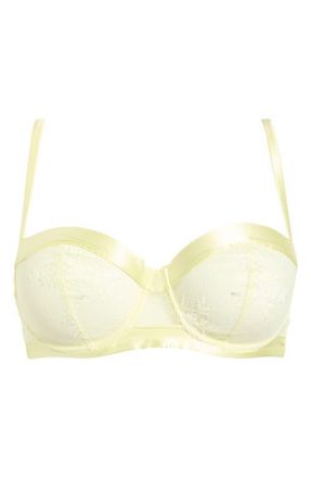 Simone P&eacute;r&egrave;le Louise Sheer Demi Bra in Yellow Lemonade at Nordstrom, Size 34B