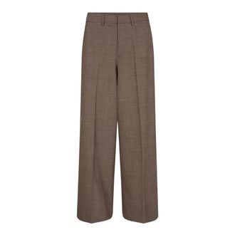 Mos Mosh Pantalones Anchos - Trousers - Mujer - Marr&oacute;n - 2XL