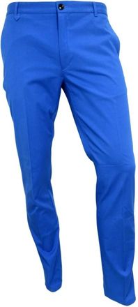 HUGO BOSS Extra Slim Fit Katoenen Broek - Heren - Slim Fit Broeken - Blauw - S - Katoen - Broeken