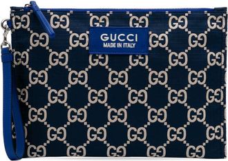 Gucci Pre-owned Gucci GG Canvas Ripstop Pouch Unisex 770662 2184