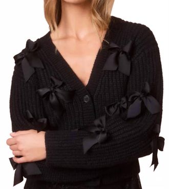 LoveShackFancy Ashtan Cardigan In Black