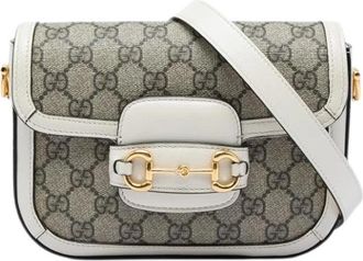 Gucci Pre-owned Canvas Crossbody Bag - Dames - Vintage Schoudertas - Beige - ONE Size - Vintage