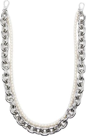 Simone Rocha Tracolla per borsa con perle - Argento