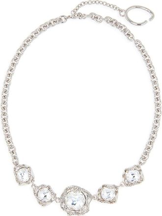 Oscar De La Renta Crystal Nest Frontal Necklace at Nordstrom