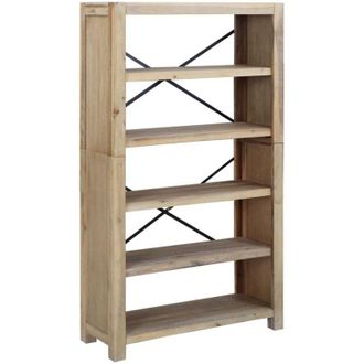 vidaXL Estanter&iacute;a De 5 Nieveles Madera Maciza De Acacia 80x30x140 Cm Vidaxl