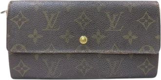 Louis Vuitton Pre-owned Wallets, male, Brown, Size: ONE SIZE Pre-owned Monogram Long Wallet