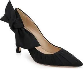 Badgley Mischka Vanesa Pointed Toe Pump in Black Fabric at Nordstrom Rack, Size 7.5
