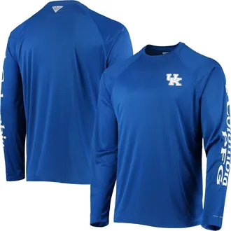 Columbia Mens Columbia Royal Kentucky Wildcats Terminal Tackle Omni-Shade Raglan Long Sleeve T-Shirt at Nordstrom, Size Medium