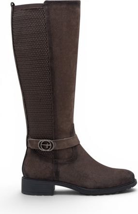 Tamaris Womens Taupe Leather Knee-High Long Riding Boots - 25618-43