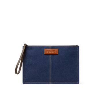 Fendi Mujer, Bolsos, Azul, Talla: ONE Size