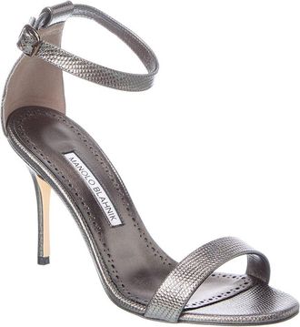 Manolo Blahnik Chaos 90 Leather Sandal