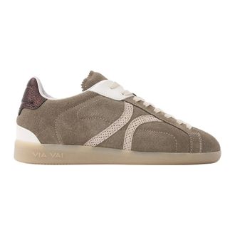 VIA VAI Schoenen, Dames, Grijs, 37 EU, Leer, Nilla Khloe Sneaker