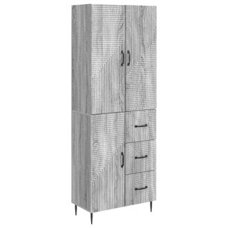 vidaXL Juego De Armarios 2 Uds. Sonoma Gris Madera De Ingenier&iacute;a Vidaxl