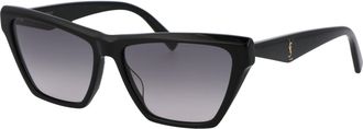 Saint Laurent Womens Sunglasses Slm103 Black-Black-Grey Acetate Black/black/grey