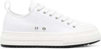 Dsquared2 low-top flatform sneakers - men - Recycled Polyurethane/Organic Cotton/Cotton/Leather/Polyurethane - 45 - Yellow