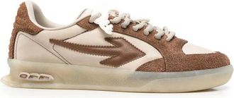 Off-white Schoenen, Dames, Bruin, 38 EU, Leer, Out Of Office Sneakers