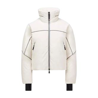 Moncler Down Jackets, female, White, Size: S Klais Hooded Down Jacket