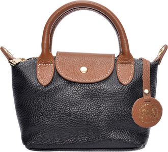 Roberta M Zwart Rundleer Tas