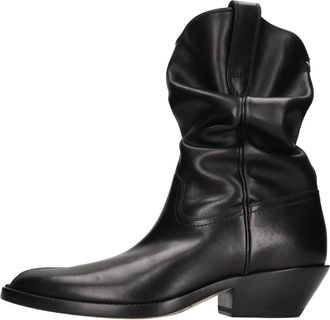 Maison Margiela Schoenen, Dames, Zwart, 40 EU, Leer, Tabi Western Boot