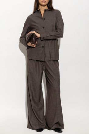 Paul & Shark Wool Shirt And Trousers Set, Womens, Brown