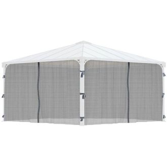 Palram Palram-canopia - Canopia Set De Mosquitero Para Milano 3x4.3 & Martinique 3.6x5 Cenador Negro