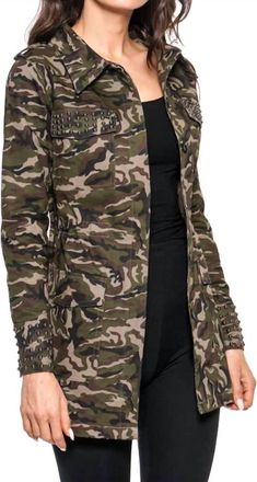ADORE Studded Utility Jacket In Camo