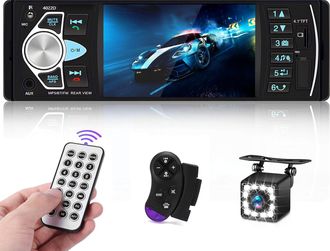 OEM Autorradio 1 Din Con Pantalla De 4.1 Pulgadas, Bluetooth, Reproductor Mp5, Llamadas Manos Libres Bluetooth, Radio Fm, Usb, Entrada Aux, Ranura Para Ta