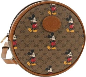 Gucci Pre-owned Micro Small GG Canvas Rugzak - Dames - Vintage Schoudertas - Bruin - ONE Size - Vintage