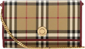 Burberry Printed Canvas Check Wallet