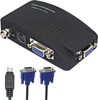OEM Adaptador Convertidor Bnc A Vga Con Entrada Bnc Y S-video Y Salida Vga. Compatible Con C&aacute;maras De Seguridad