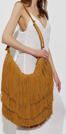 Balmain &Eacute;b&egrave;ne Hobo Large Bag, Womens, Brown